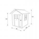 Casuta de joaca copii Lodge PlayHouse pentru gradina din lemn NATUR Sunny